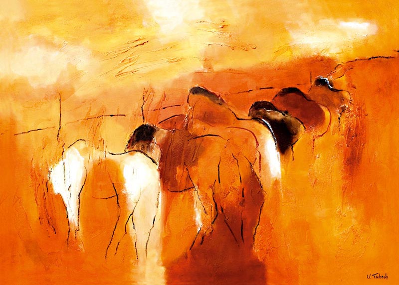 Horse Herd modern painting
