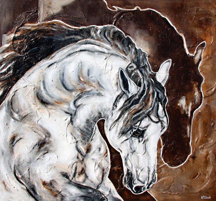 Horse Painting spanish horses